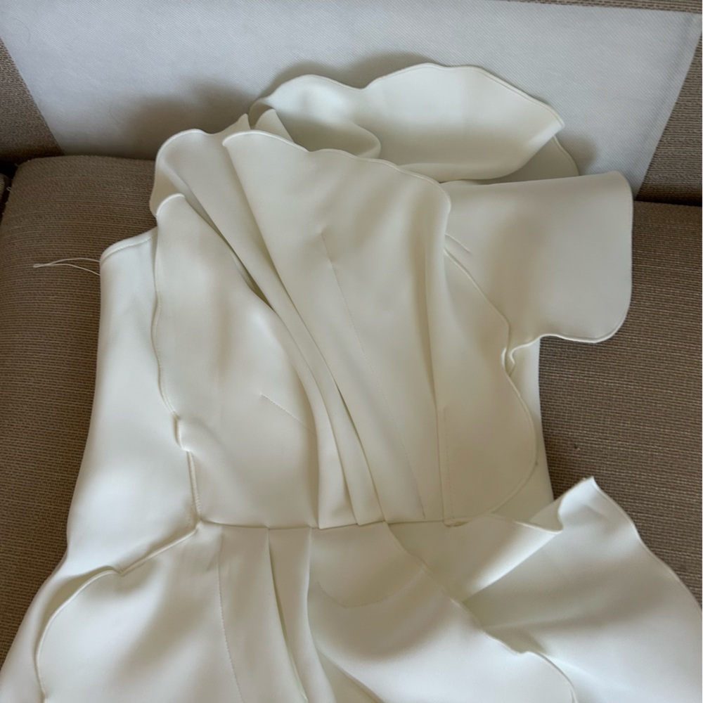 NEW Acler Oake Mini Dress Gown White Ivory Cocktail Event Party Wedding AU8/US4 - Picture 5 of 11